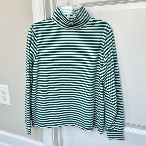 LL Bean Kids Vintage Gingerbread Appliqué Green Skirt Fleece Cardigan Tneck 14 - Picture 13 of 16